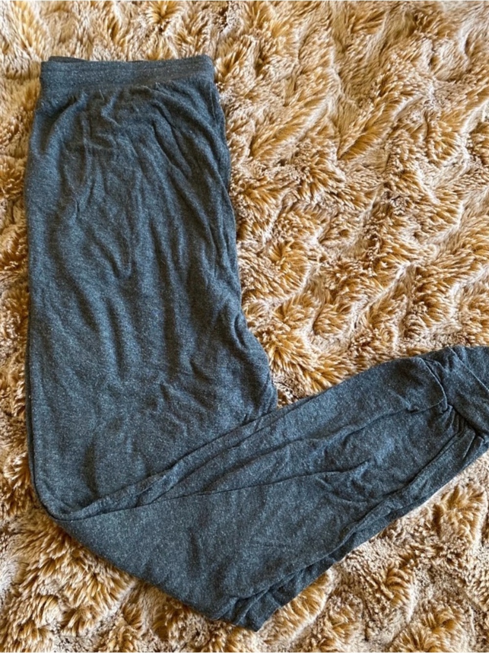Women's ultra soft H&M heather grey jersey tapered joggers